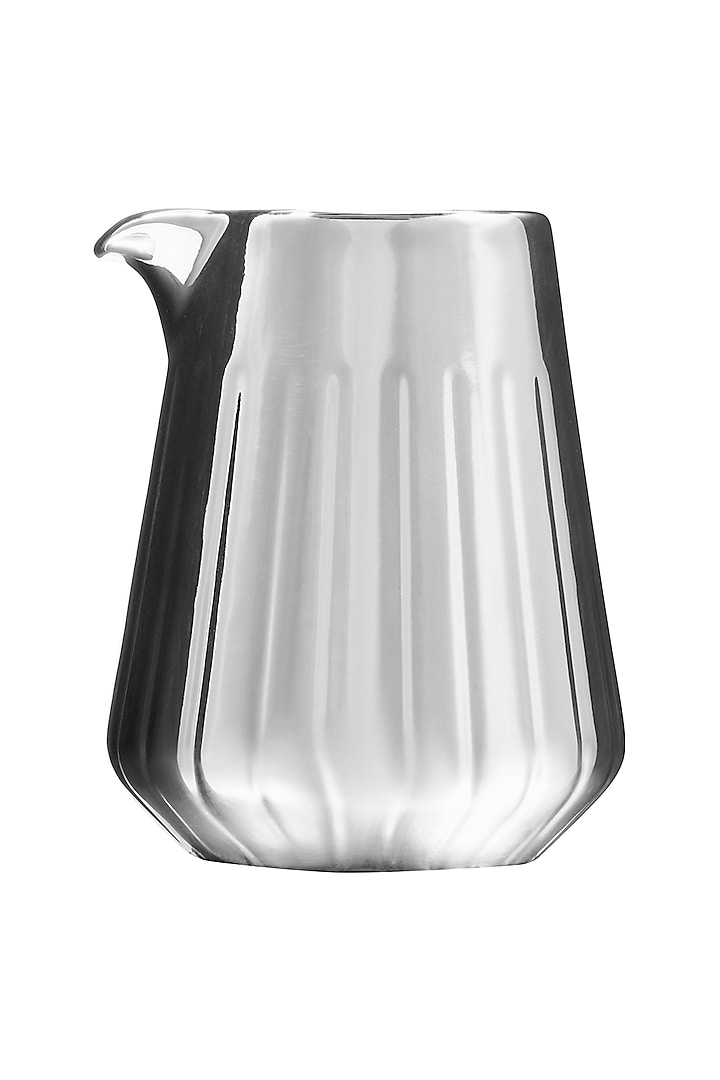 Milk & Sugar Pot Silver Ceramic & Stainless Steel Serveware by Shaze at Pernia's Pop Up Shop