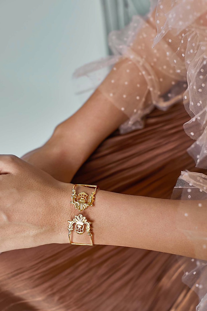 Gold Plated Les Tuileries Cuff by ZOHRA