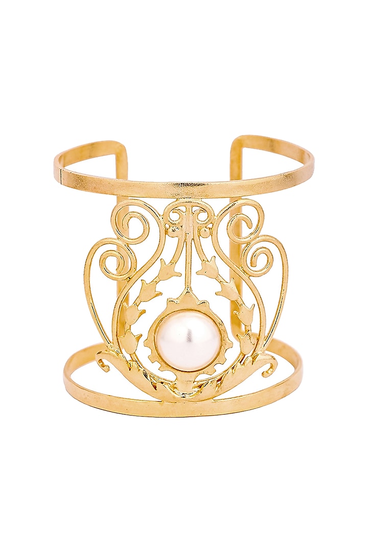 Gold Plated Jolie Cuff by ZOHRA
