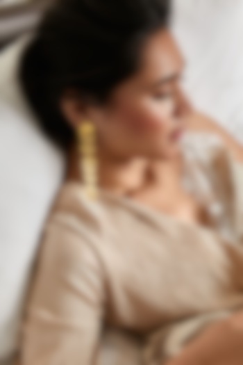 Gold Plated Earrings by Zohra at Pernia's Pop Up Shop