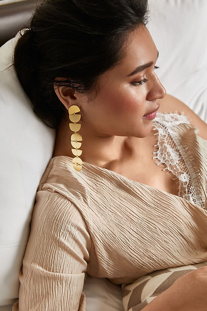 Gold Plated Earrings by Zohra at Pernia's Pop Up Shop