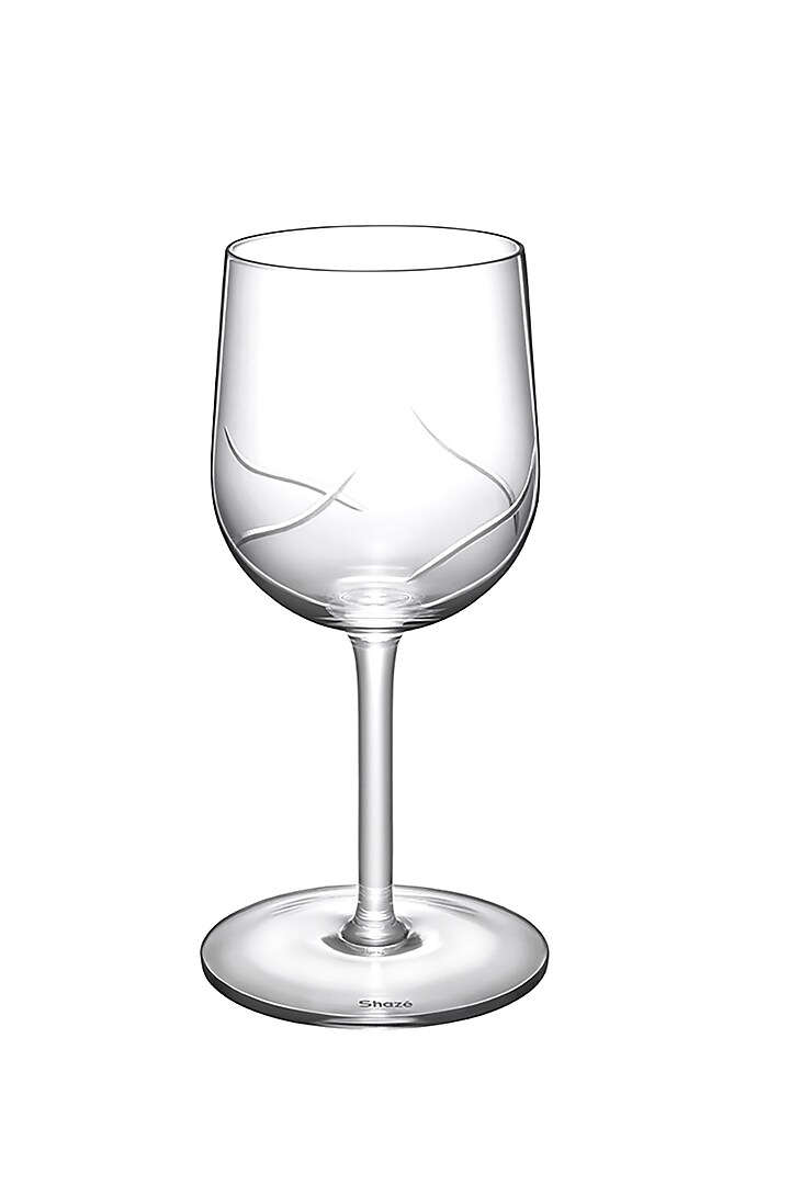 Toast White Crystal Wine Glass (Set Of 6) by Shaze at Pernia's Pop Up Shop