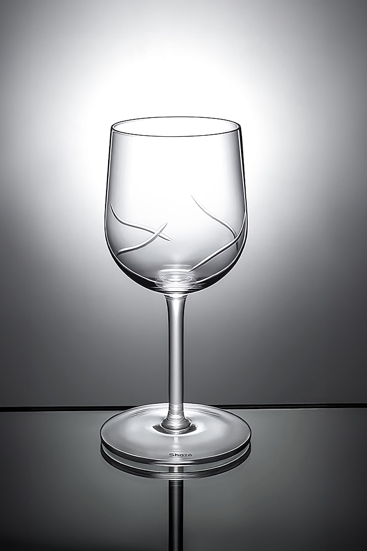 Toast White Crystal Wine Glass (Set Of 6) by Shaze at Pernia's Pop Up Shop