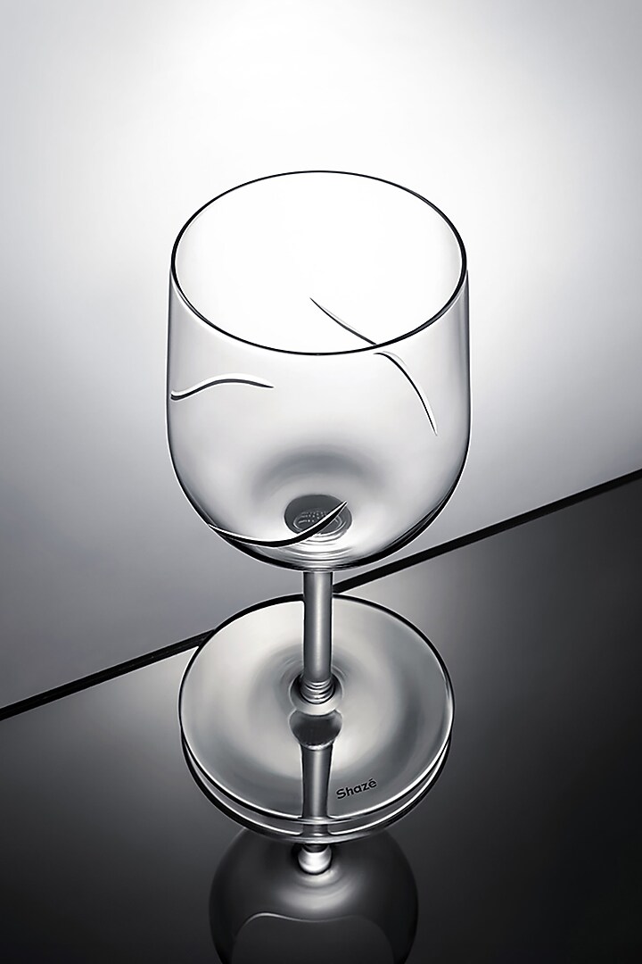 Toast White Crystal Wine Glass (Set Of 6) by Shaze at Pernia's Pop Up Shop