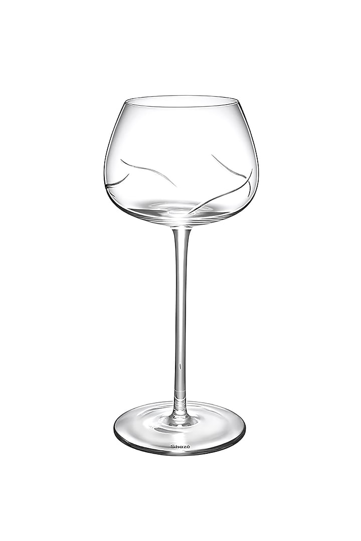 Redle White Crystal Wine Glass (Set Of 6) by Shaze at Pernia's Pop Up Shop