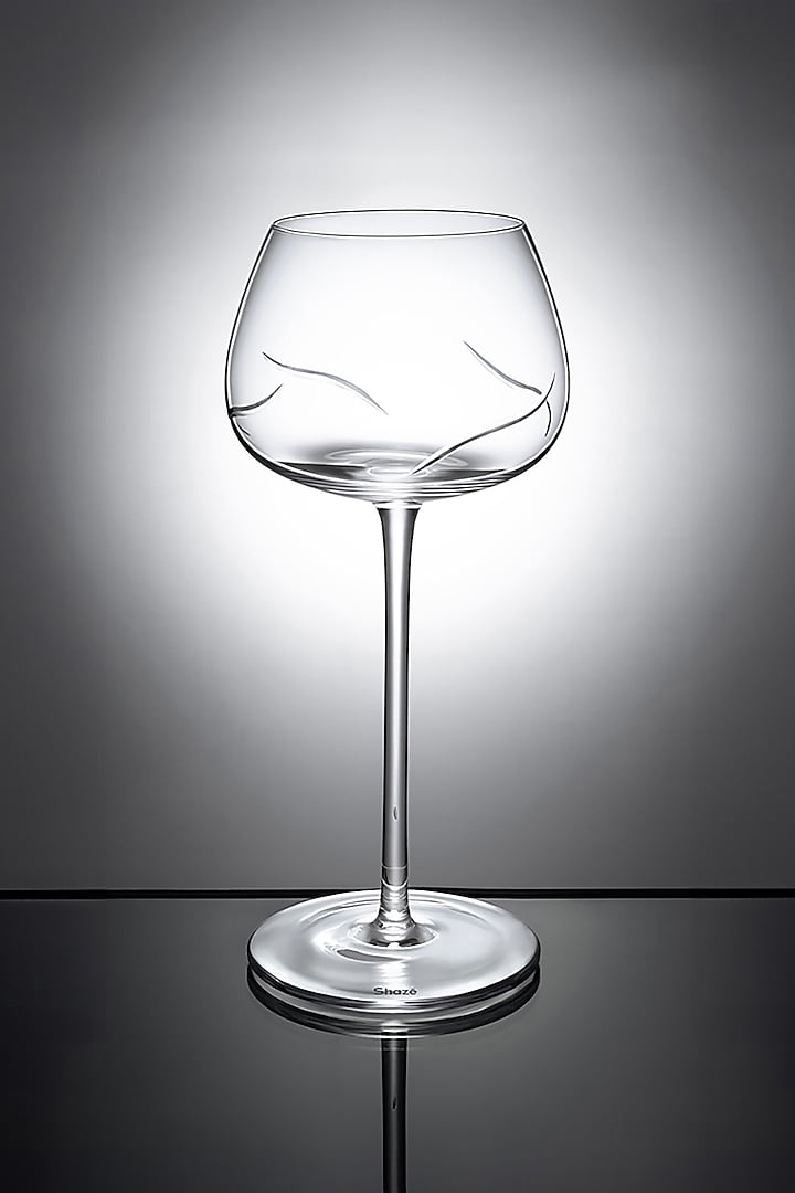 Redle White Crystal Wine Glass (Set Of 6) by Shaze at Pernia's Pop Up Shop
