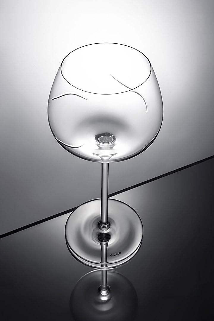 Redle White Crystal Wine Glass (Set Of 6) by Shaze at Pernia's Pop Up Shop
