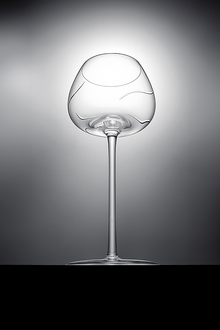 Redle White Crystal Wine Glass (Set Of 6) by Shaze at Pernia's Pop Up Shop