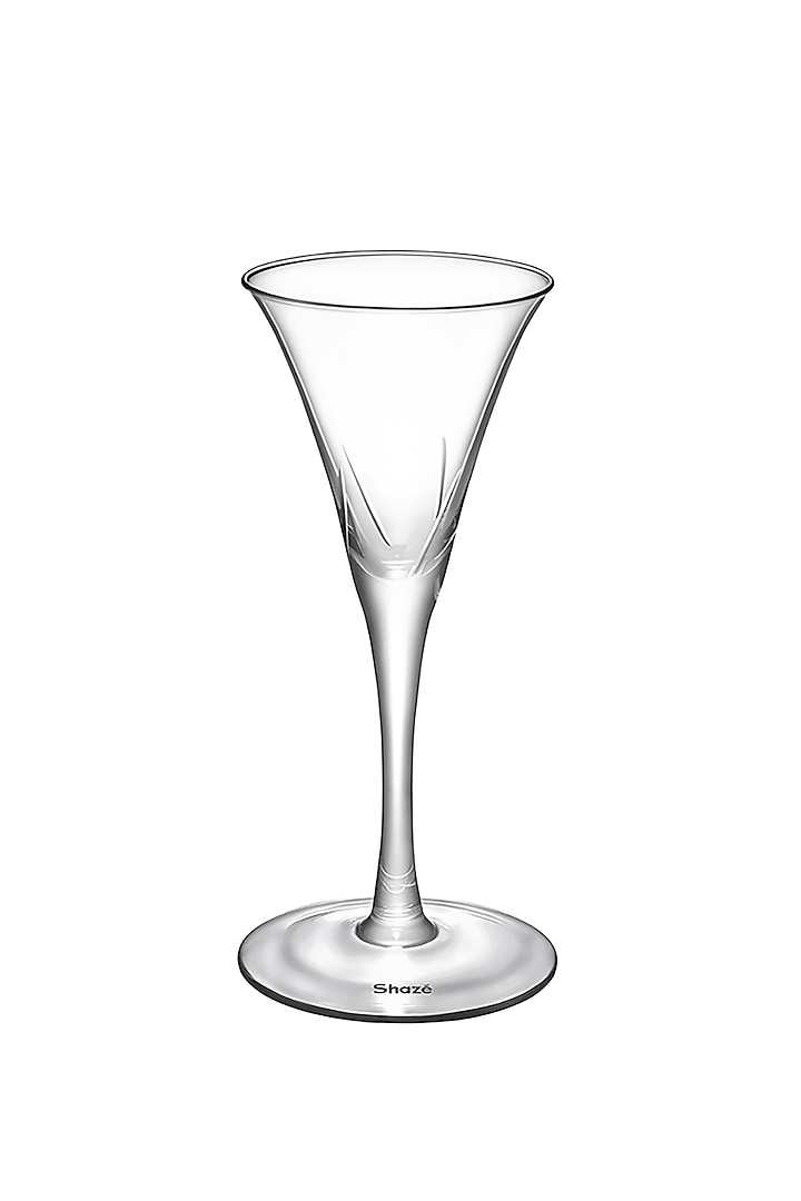 Clink White Crystal Flute Glass (Set Of 6) by Shaze at Pernia's Pop Up Shop