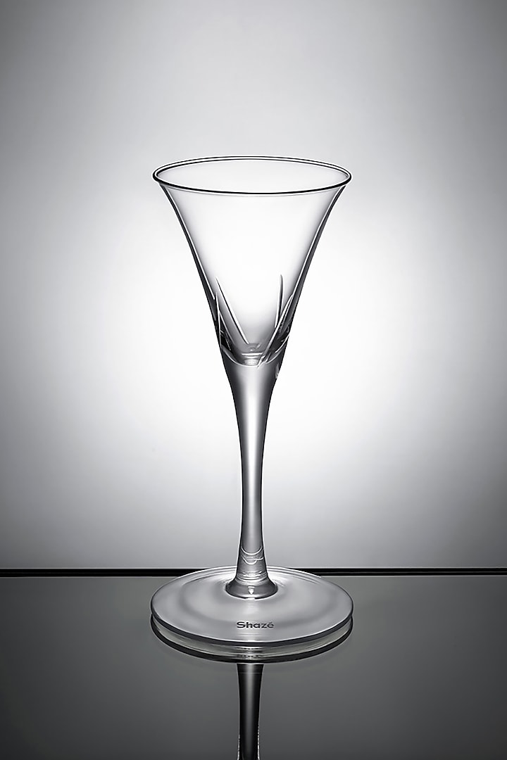 Clink White Crystal Flute Glass (Set Of 6) by Shaze at Pernia's Pop Up Shop