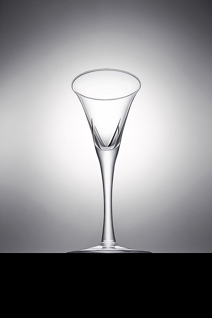 Clink White Crystal Flute Glass (Set Of 6) by Shaze at Pernia's Pop Up Shop