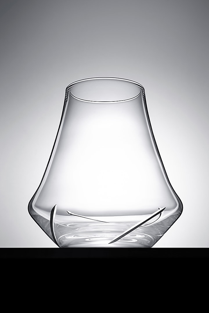 Epicure White Crystal Whiskey Glass (Set Of 6) by Shaze at Pernia's Pop Up Shop