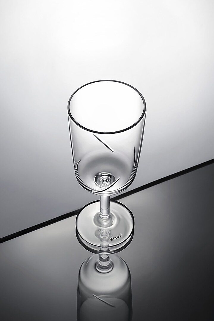 Festivo White Crystal Flute Glass (Set Of 6) by Shaze at Pernia's Pop Up Shop