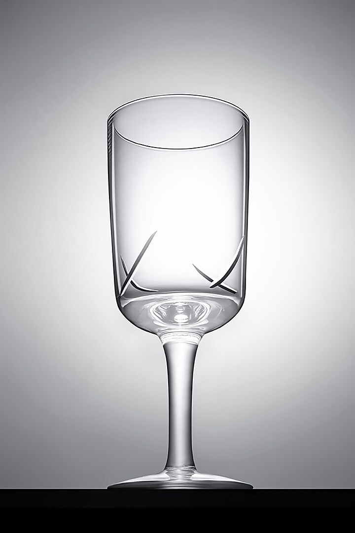 Festivo White Crystal Flute Glass (Set Of 6) by Shaze at Pernia's Pop Up Shop