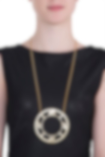 Gold plated bayo necklace by ZOHRA