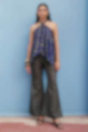 Blue Mul Cotton Co-Ord Set by ZiP by Payal & Zinal at Pernia's Pop Up Shop