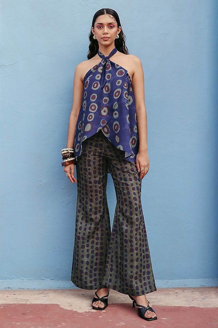 Blue Mul Cotton Co-Ord Set by ZiP by Payal & Zinal at Pernia's Pop Up Shop