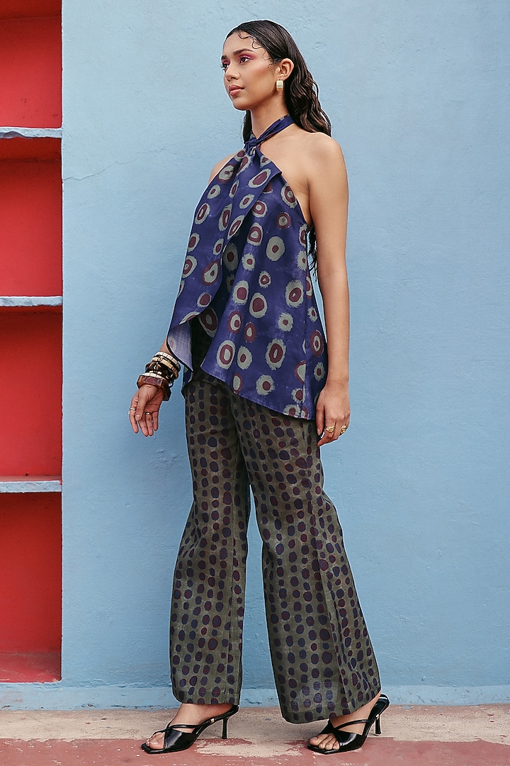 Blue Mul Cotton Co-Ord Set by ZiP by Payal & Zinal at Pernia's Pop Up Shop