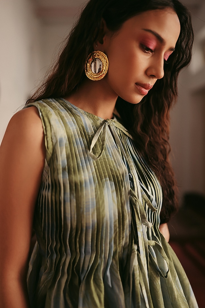 Light Blue Linen Co-Ord Set by ZiP by Payal & Zinal at Pernia's Pop Up Shop