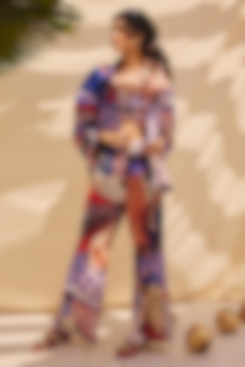 Multi-Colored Cotton Linen Bralette by ZiP by Payal & Zinal at Pernia's Pop Up Shop