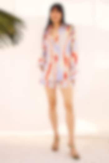 Multi-Colored Cotton Linen Co-Ord Set by ZiP by Payal & Zinal at Pernia's Pop Up Shop