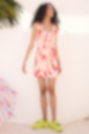 Multi-Colored Cotton Linen Skirt Set by ZiP by Payal & Zinal at Pernia's Pop Up Shop