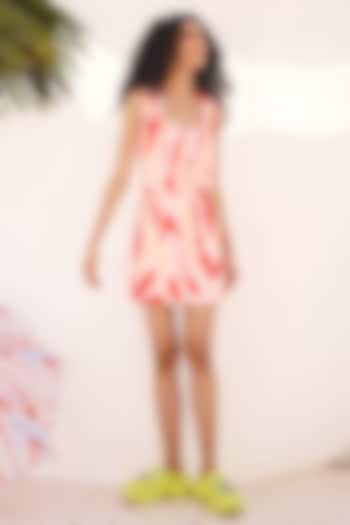 Multi-Colored Cotton Linen Mini A-line Skirt by ZiP by Payal & Zinal at Pernia's Pop Up Shop