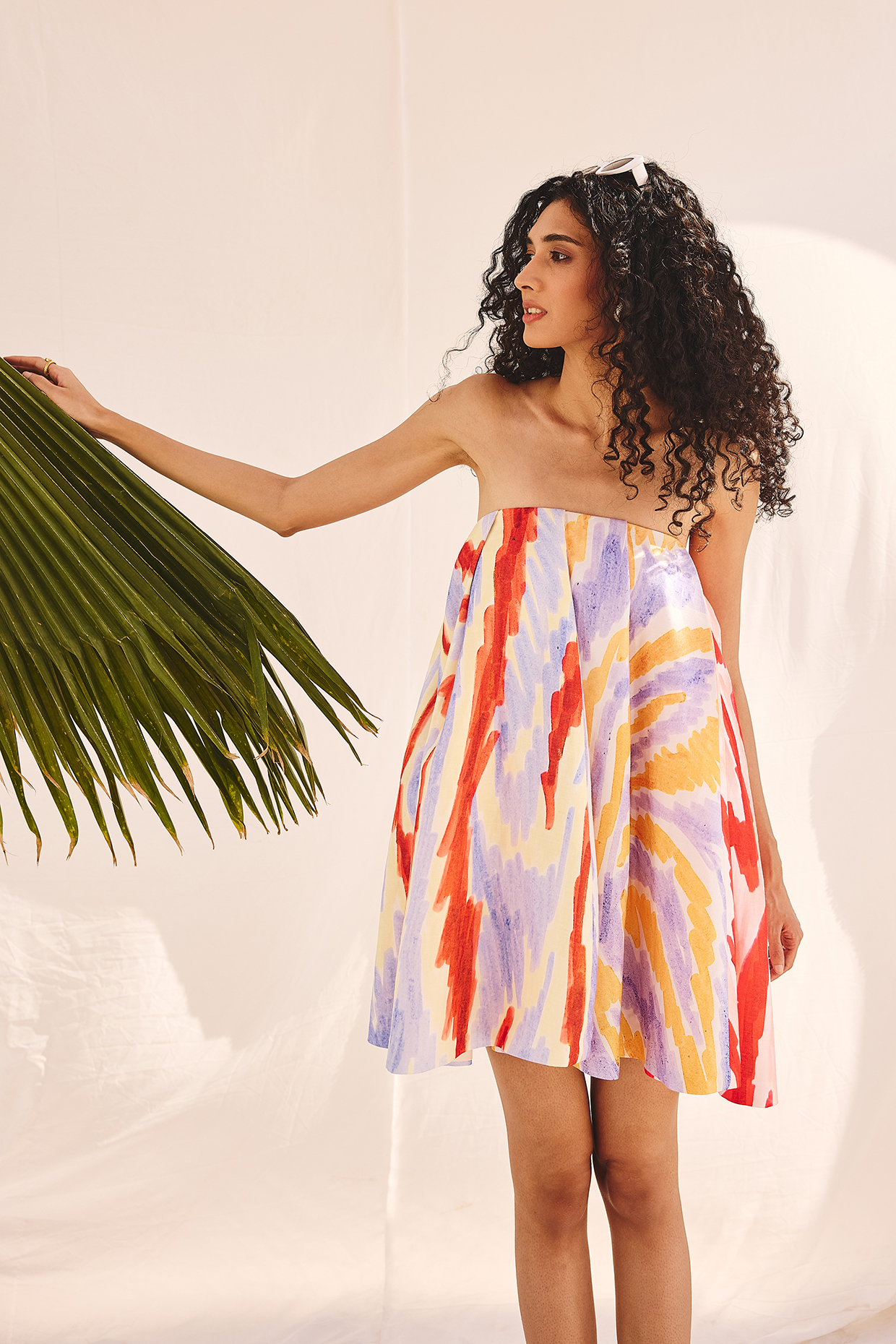 Seafoam Green Cotton Linen Strapless Summer Dress by ZiP by Payal & Zinal at Pernia's Pop Up Shop
