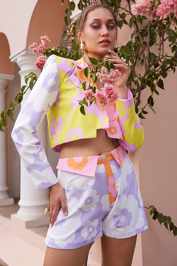 Multi-Colored Twill Co-Ord Set by ZiP by Payal & Zinal at Pernia's Pop Up Shop