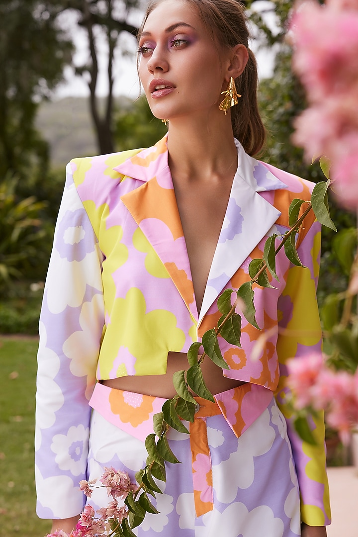 Multi-Colored Twill Co-Ord Set by ZiP by Payal & Zinal at Pernia's Pop Up Shop