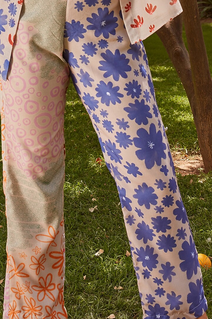 Multi-Colored Cotton Printed Pant Set by ZiP by Payal & Zinal at Pernia's Pop Up Shop