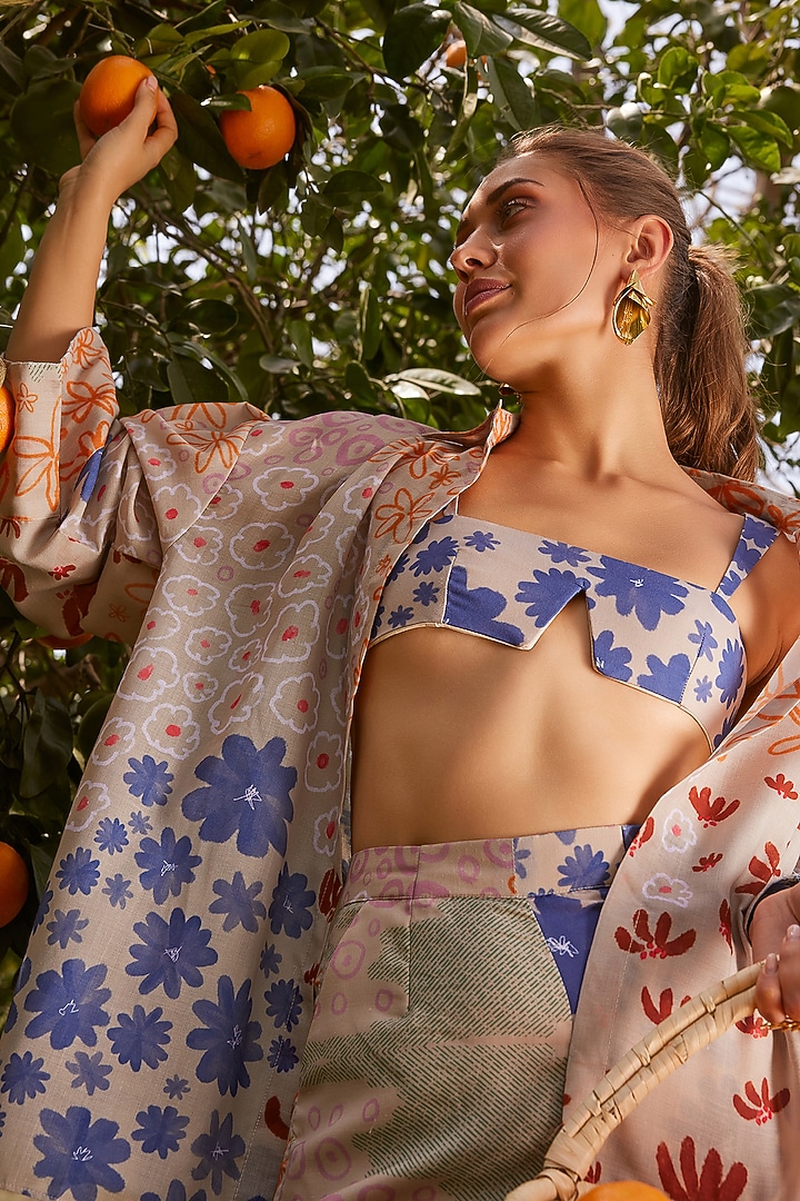 Multi-Colored Cotton Printed Pant Set by ZiP by Payal & Zinal at Pernia's Pop Up Shop