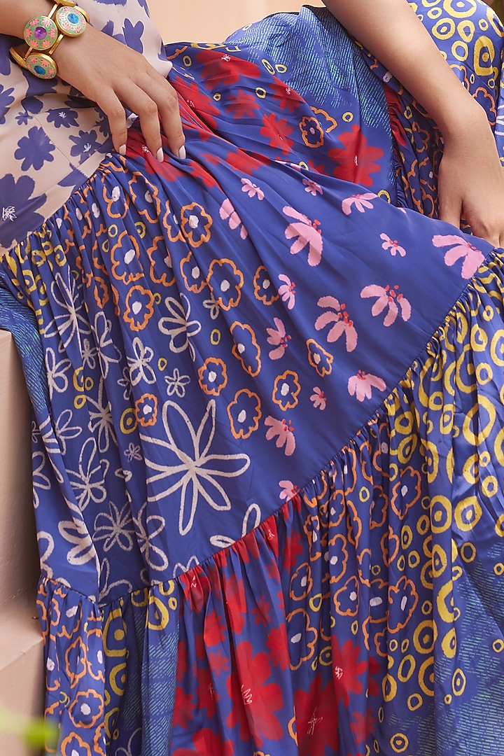 Multi-Colored Cotton Printed Skirt Set by ZiP by Payal & Zinal at Pernia's Pop Up Shop