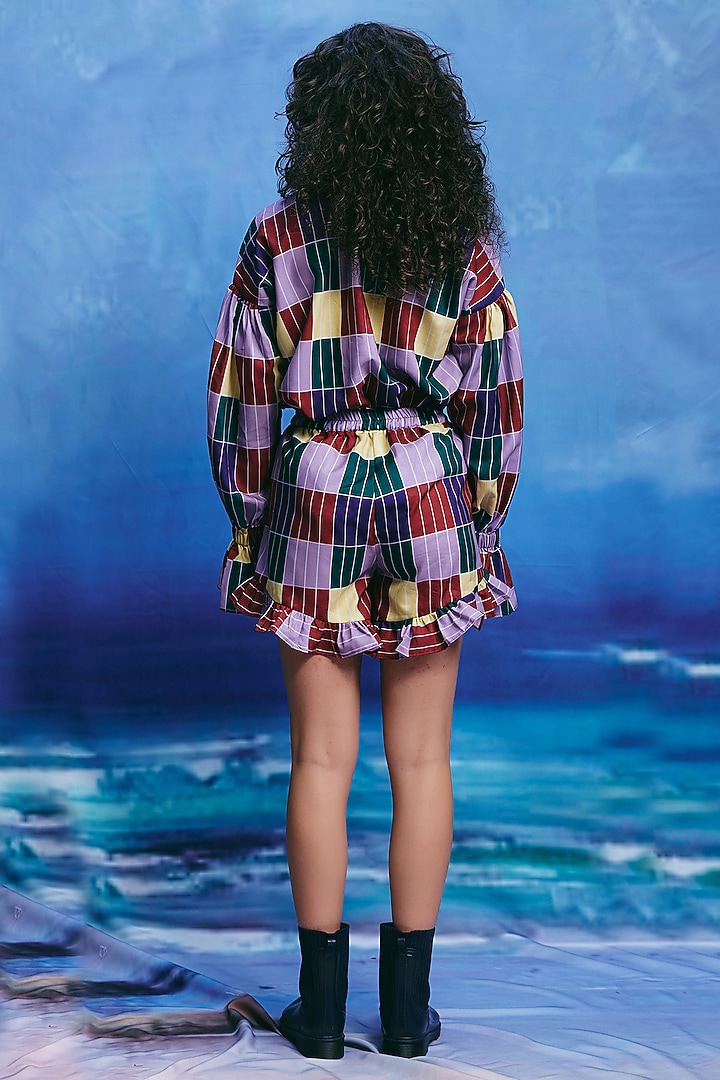 Multi-Colored Linen Co-Ord Set by ZiP by Payal & Zinal at Pernia's Pop Up Shop