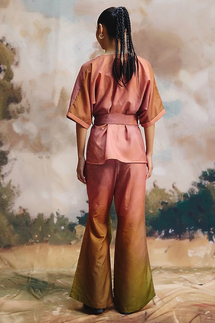 Multi-Colored Linen Co-Ord Set by ZiP by Payal & Zinal at Pernia's Pop Up Shop