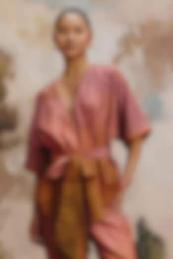 Multi-Colored Linen Top by ZiP by Payal & Zinal at Pernia's Pop Up Shop