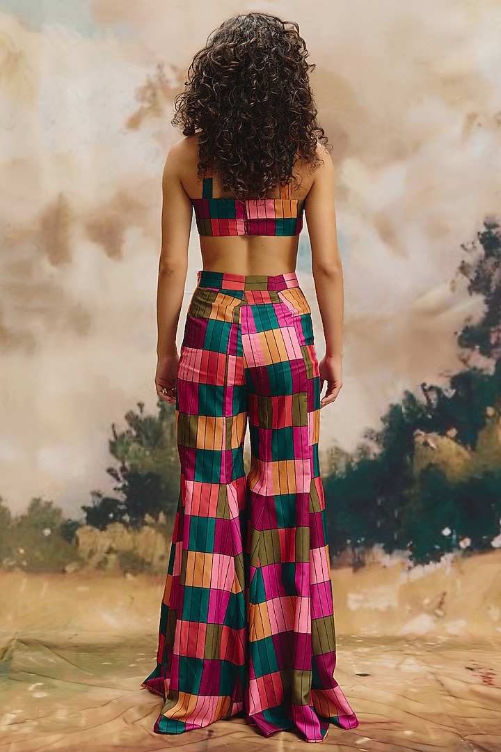 Multi-Colored Linen Patchwork Halter Top by ZiP by Payal & Zinal at Pernia's Pop Up Shop