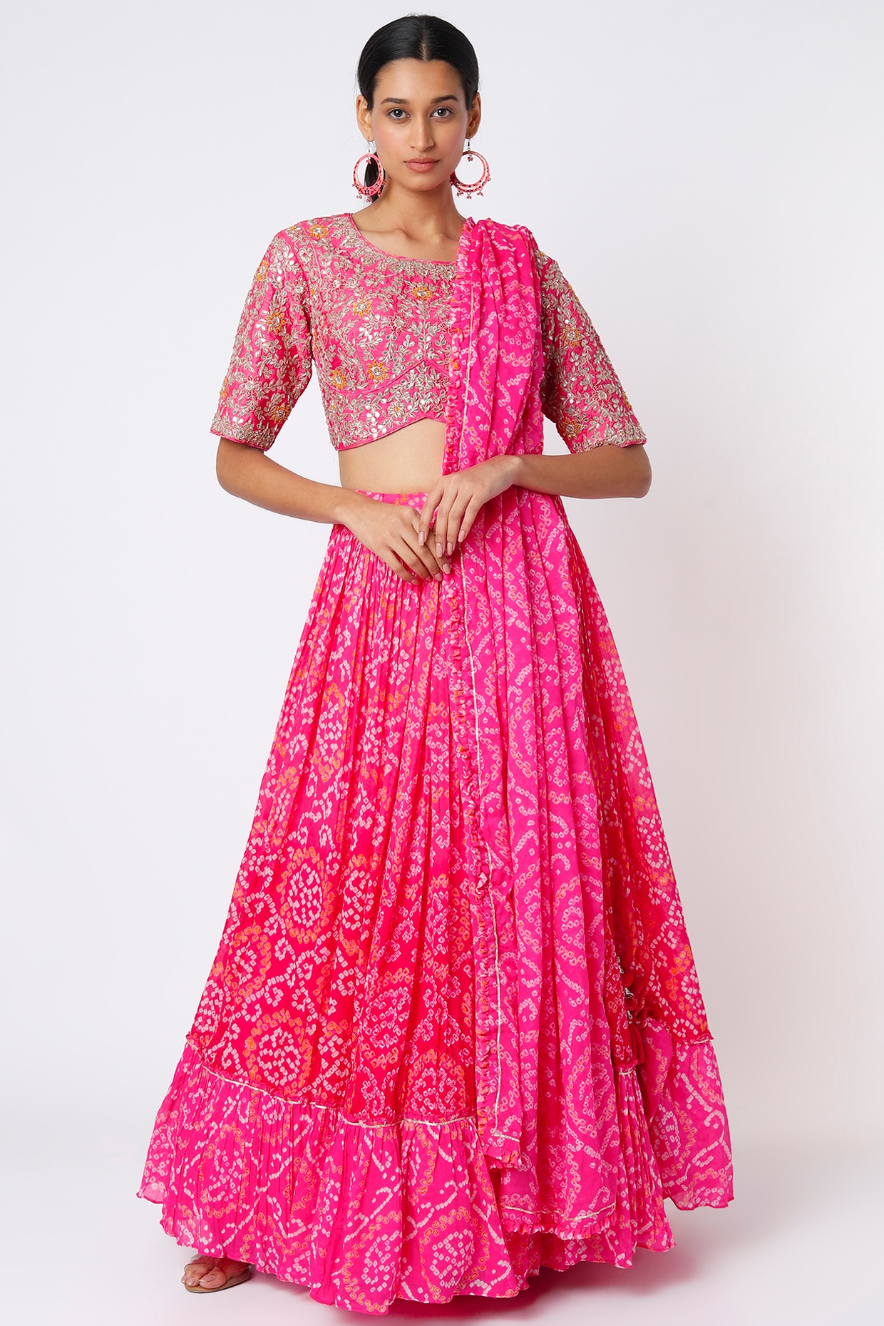 Buy Radhika Trend Cotton Lehenga Choli (ab002_Multi-Coloured_Free Size ) at  Amazon.in