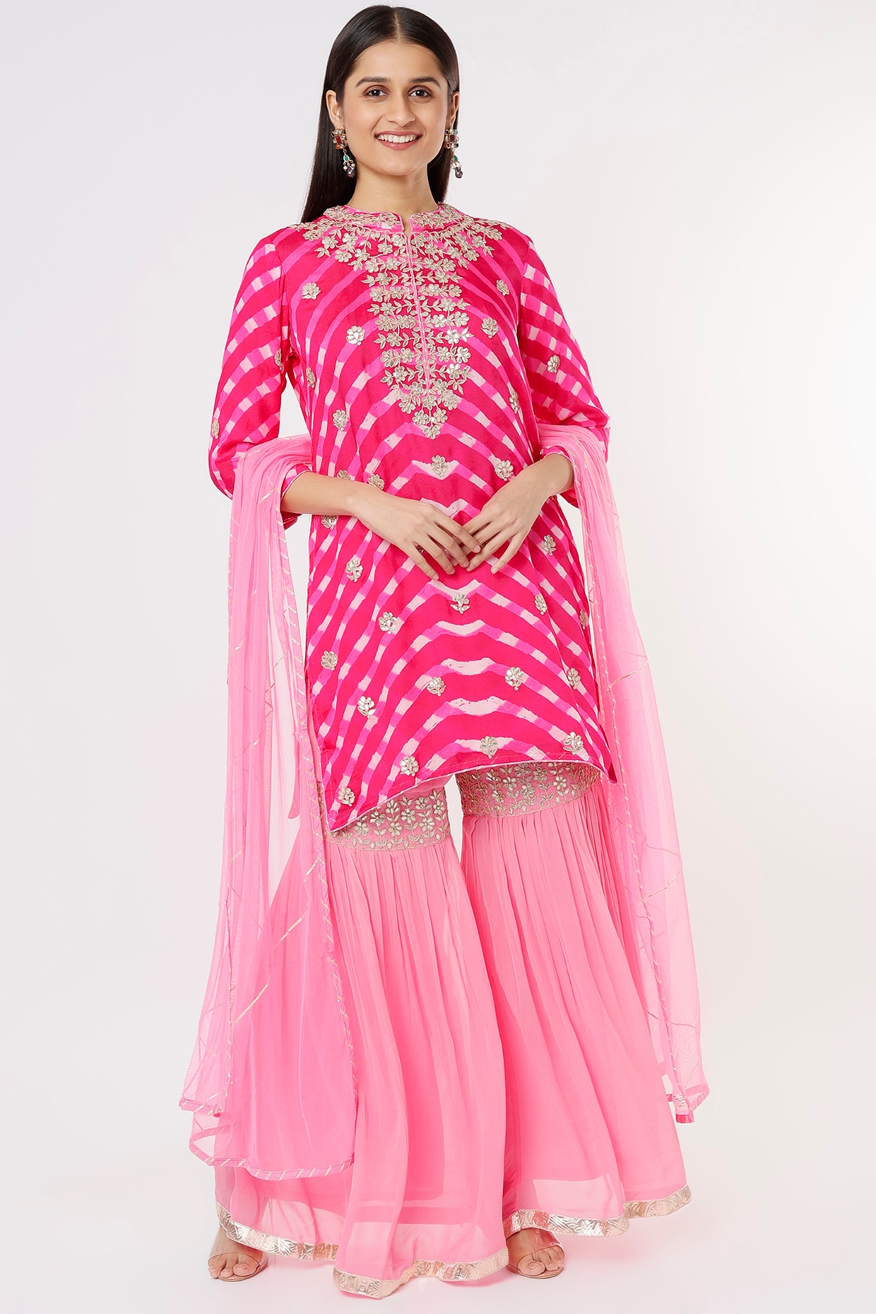 Bright Pink Heavy Designer Sequence Work Lehenga Kurti Style Suit - Indian  Heavy Anarkali Lehenga Gowns Sharara Sarees Pakistani Dresses in  USA/UK/Canada/UAE - IndiaBoulevard