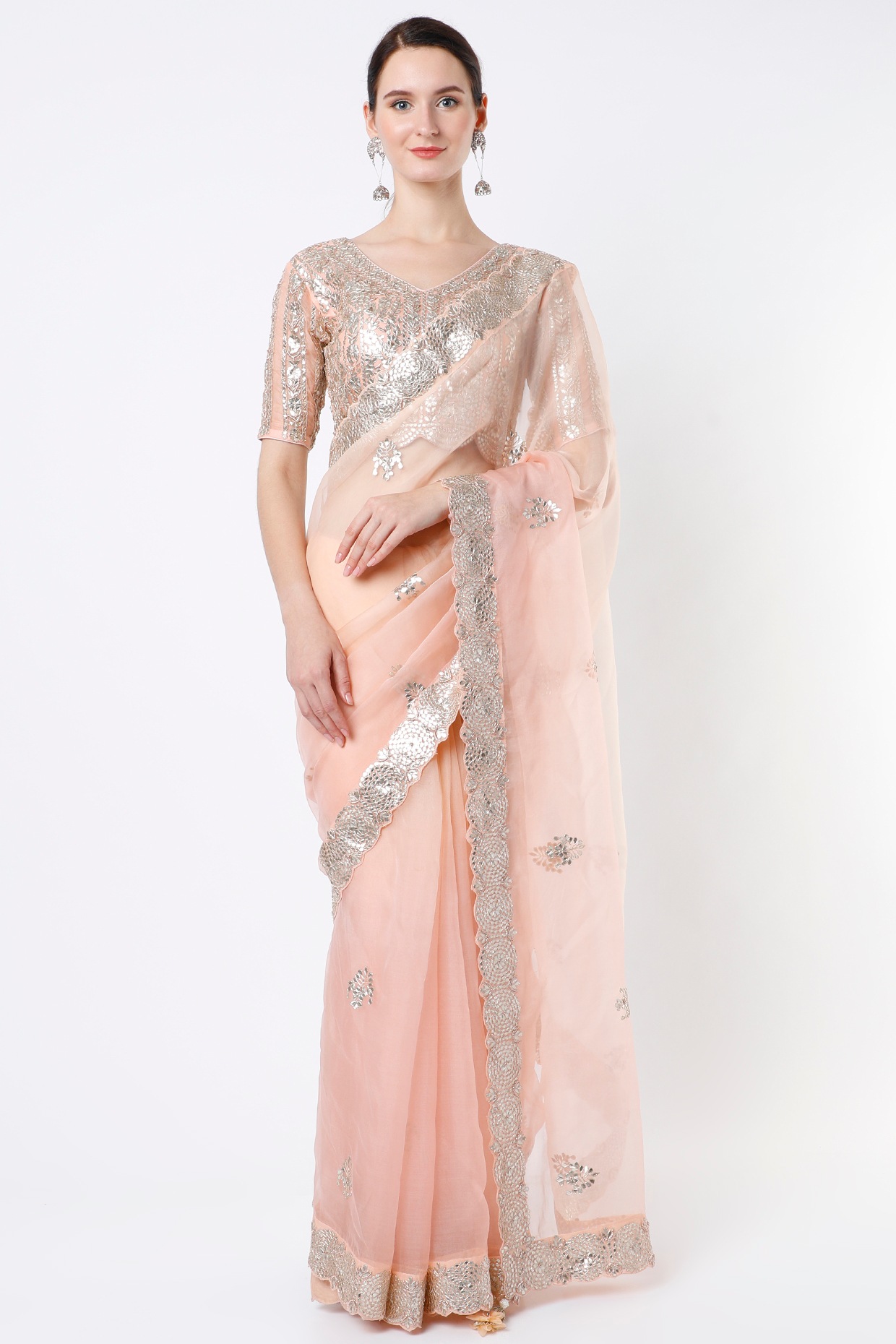 Optional Party Wear Ladies Gota Patti Saree, Size: 6.3 m (with blouse  piece) at Rs 750/piece in Sikar