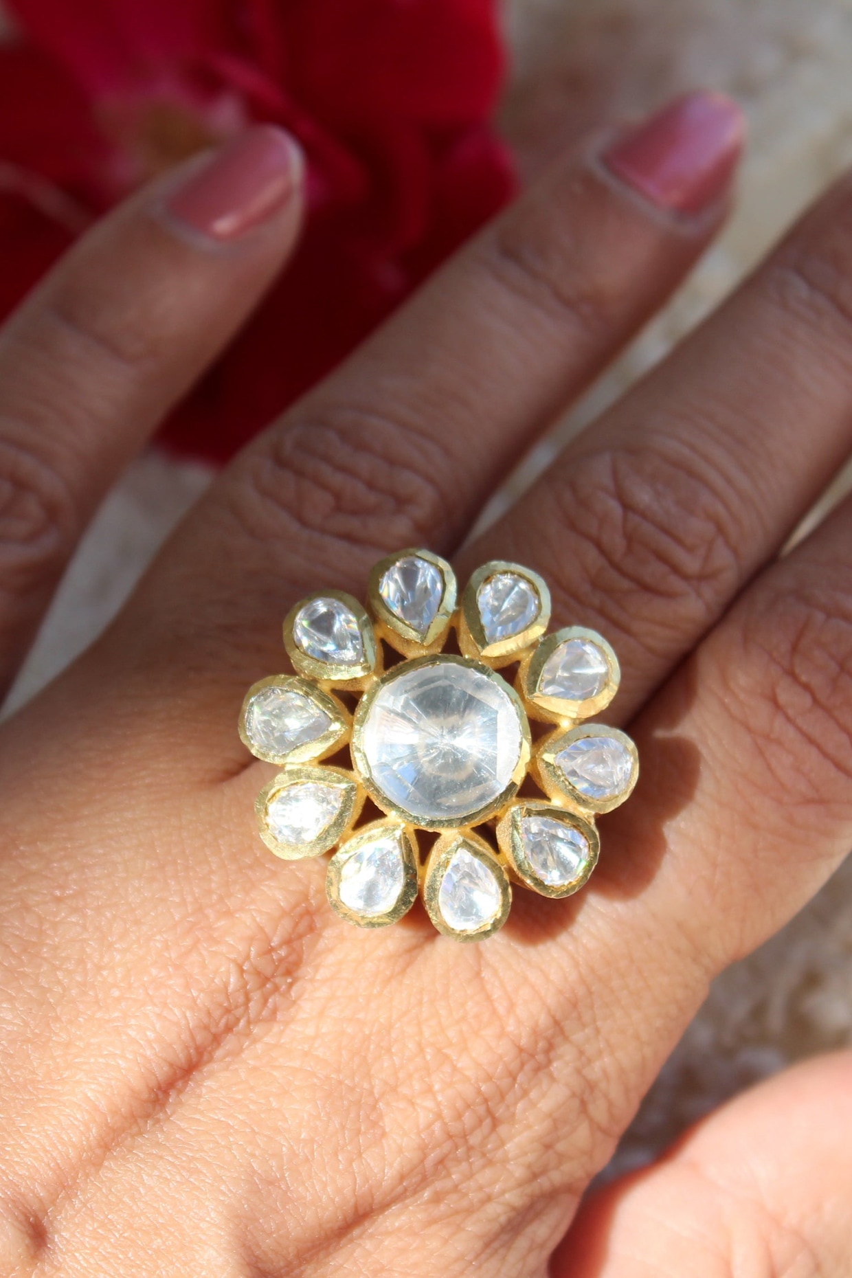 kundan stone ring - Buy designer Kundan ring online for women - StyleDeco -  styledeco