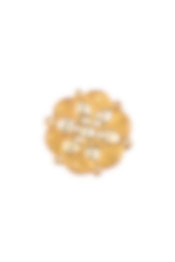 Gold Finish Semi-Precious Stones Ring In Sterling Silver by Zeeya Luxury Jewellery