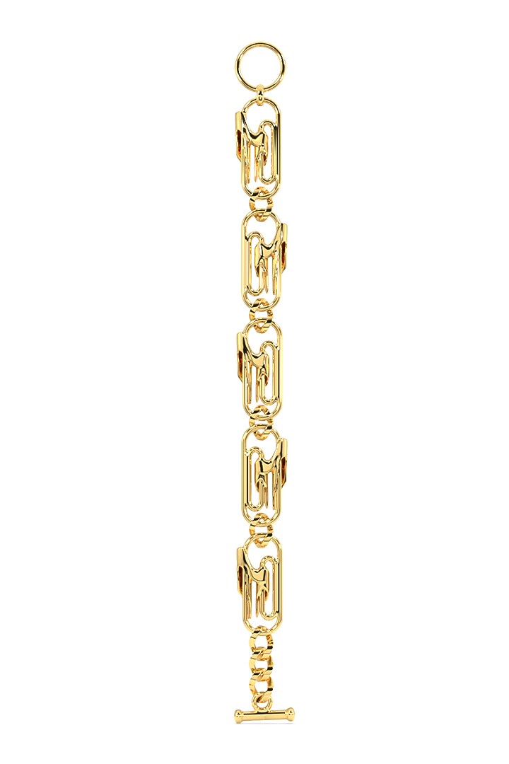 Gold Finish Mercury Elitia Bracelet In Sterling Silver by Zoharet at Pernia's Pop Up Shop