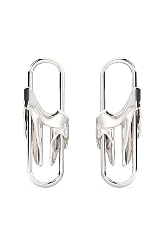 White Finish Mercury Elitia Stud Earrings In Sterling Silver by Zoharet