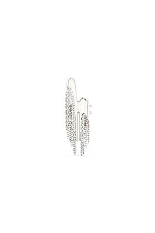 White Finish Mercury Classique Ring In Sterling Silver by Zoharet
