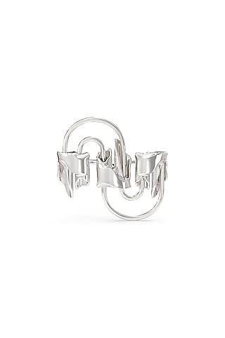 White Finish Mercury Valor Ring In Sterling Silver by Zoharet