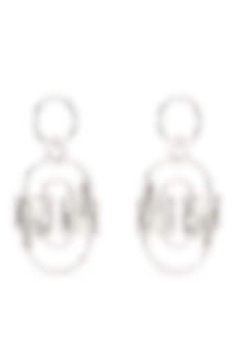 White Finish Mercury Valor Dangler Earrings In Sterling Silver by Zoharet