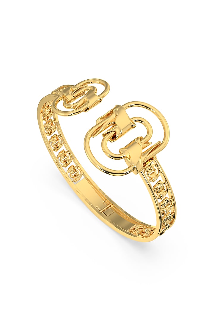 Gold Finish Mercury Valor Bracelet In Sterling Silver by Zoharet at Pernia's Pop Up Shop
