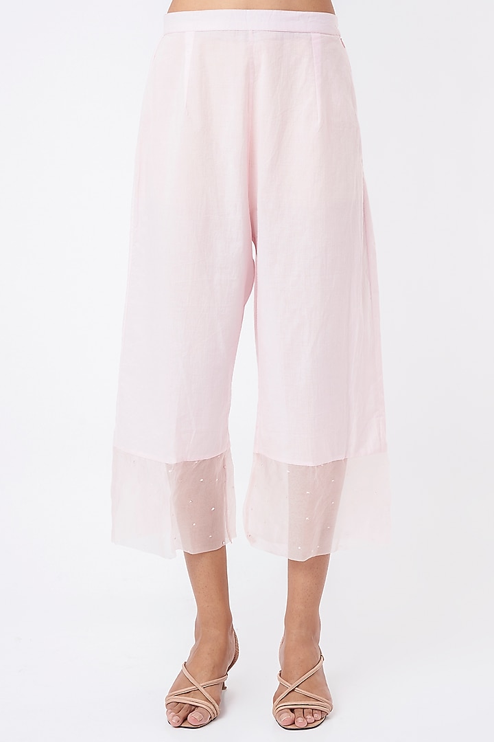 Blush PInk Embroidered Kurta Set by Zoon Tribe at Pernia's Pop Up Shop