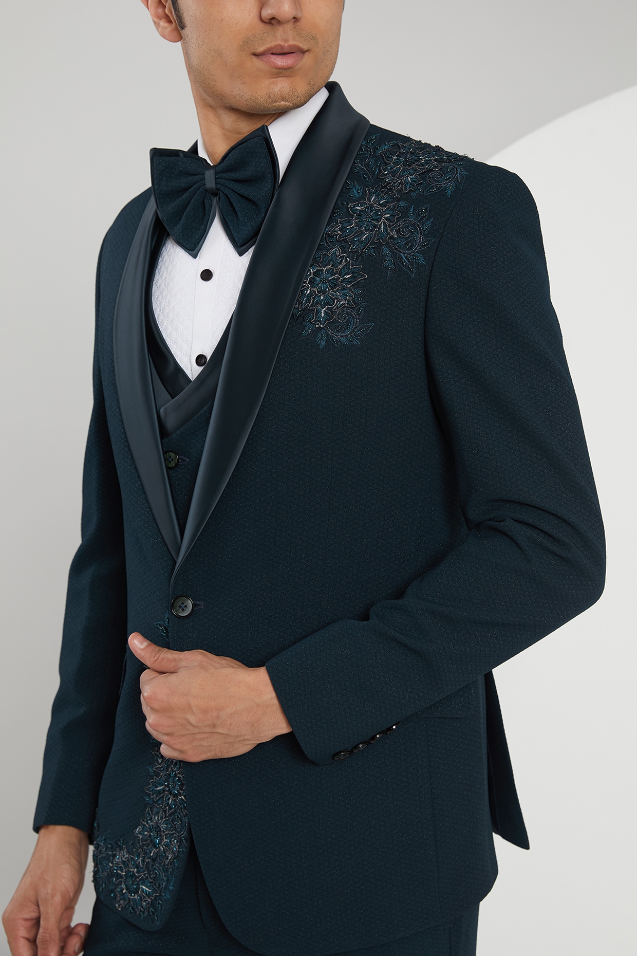 Dark on sale teal tuxedo